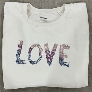 Zadig & Voltaire love sweatshirt